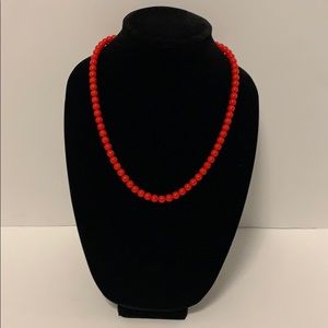Red Beaded Necklace ❤️